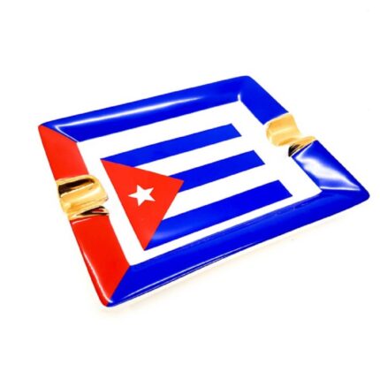 Κεραμικό Τασάκι Κουβανική Σημαία για 2 Πούρα  0033-CU
