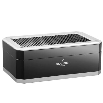 Colibri Υγραντήρας Πούρων Rallye Μαύρο-Ασημί 1-360T1