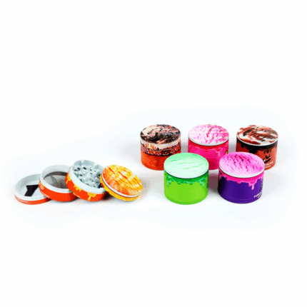 Atomic Metal Grinder 3D Ice Cream Design 4 Parts 50mm