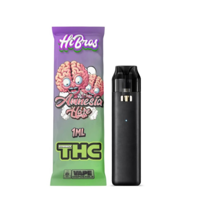 HiBros Disposable Vape CBD Plus Amnesia Haze 1ml