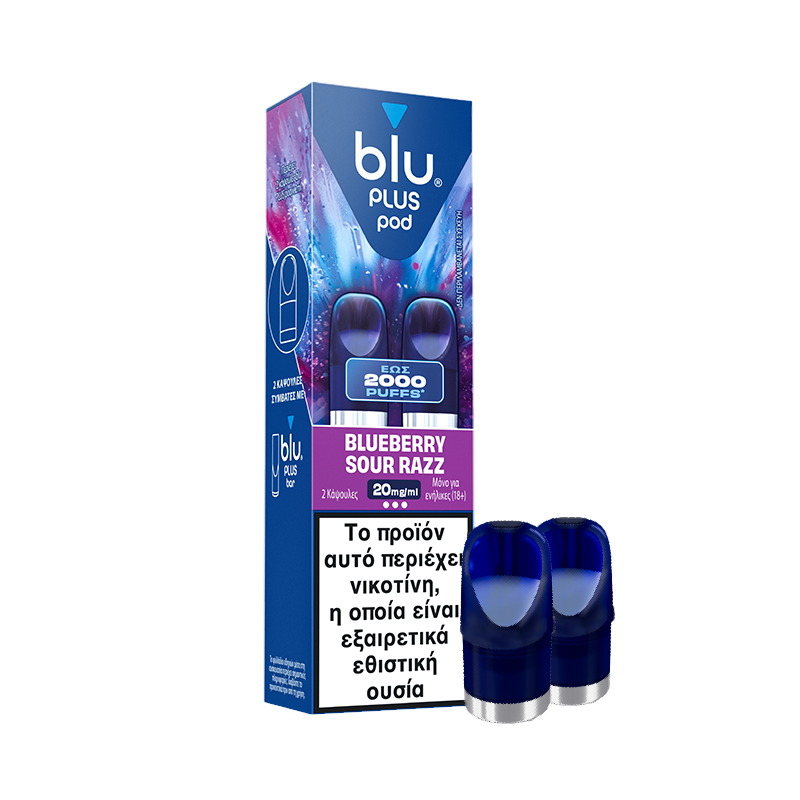 blu plus pod Blueberry Sour Razz 2pcs