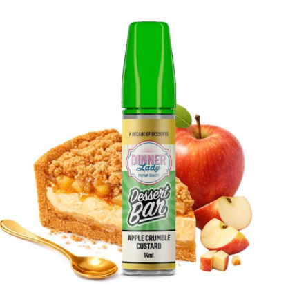 Dinner Lady Dessert Bar Apple Crumble Custard Flavour Shot 14/60ml